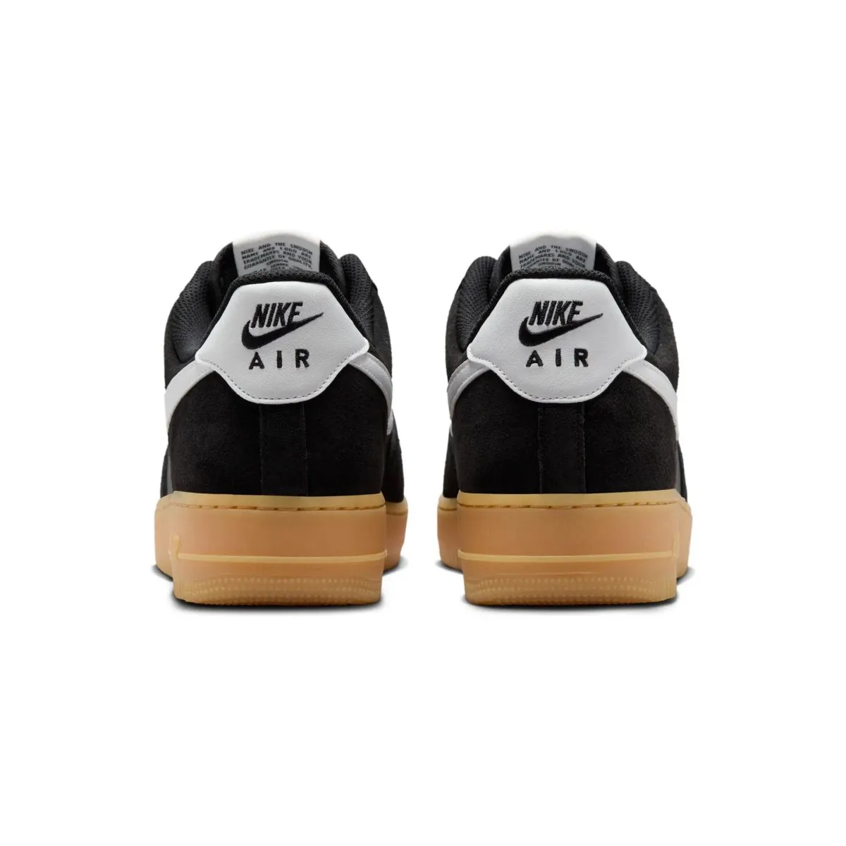 Nike Men's Air Force 1 '07 LV8 Black/Gum Light Brown/Summit White