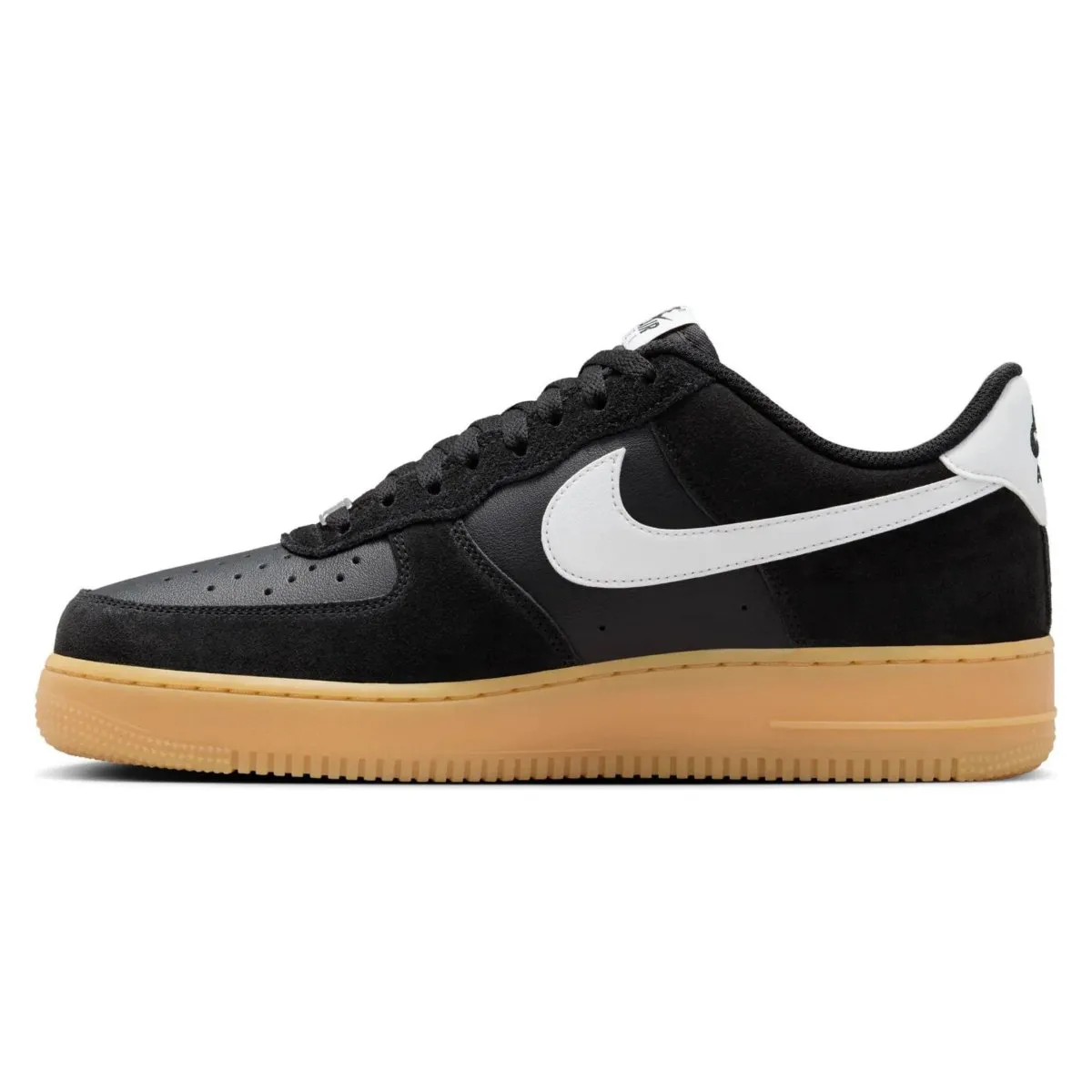 Nike Men's Air Force 1 '07 LV8 Black/Gum Light Brown/Summit White