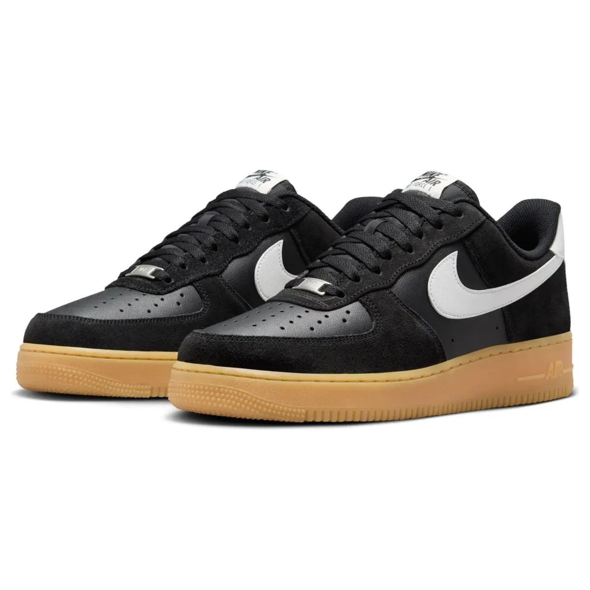 Nike Men's Air Force 1 '07 LV8 Black/Gum Light Brown/Summit White