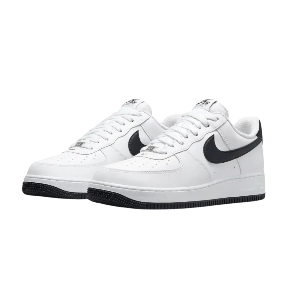 Nike Men's Air Force 1 White/Black Smooth