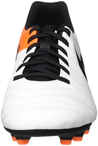 Nike Men's Tiempo Rio III FG (White/Black/Total Orange) (12)