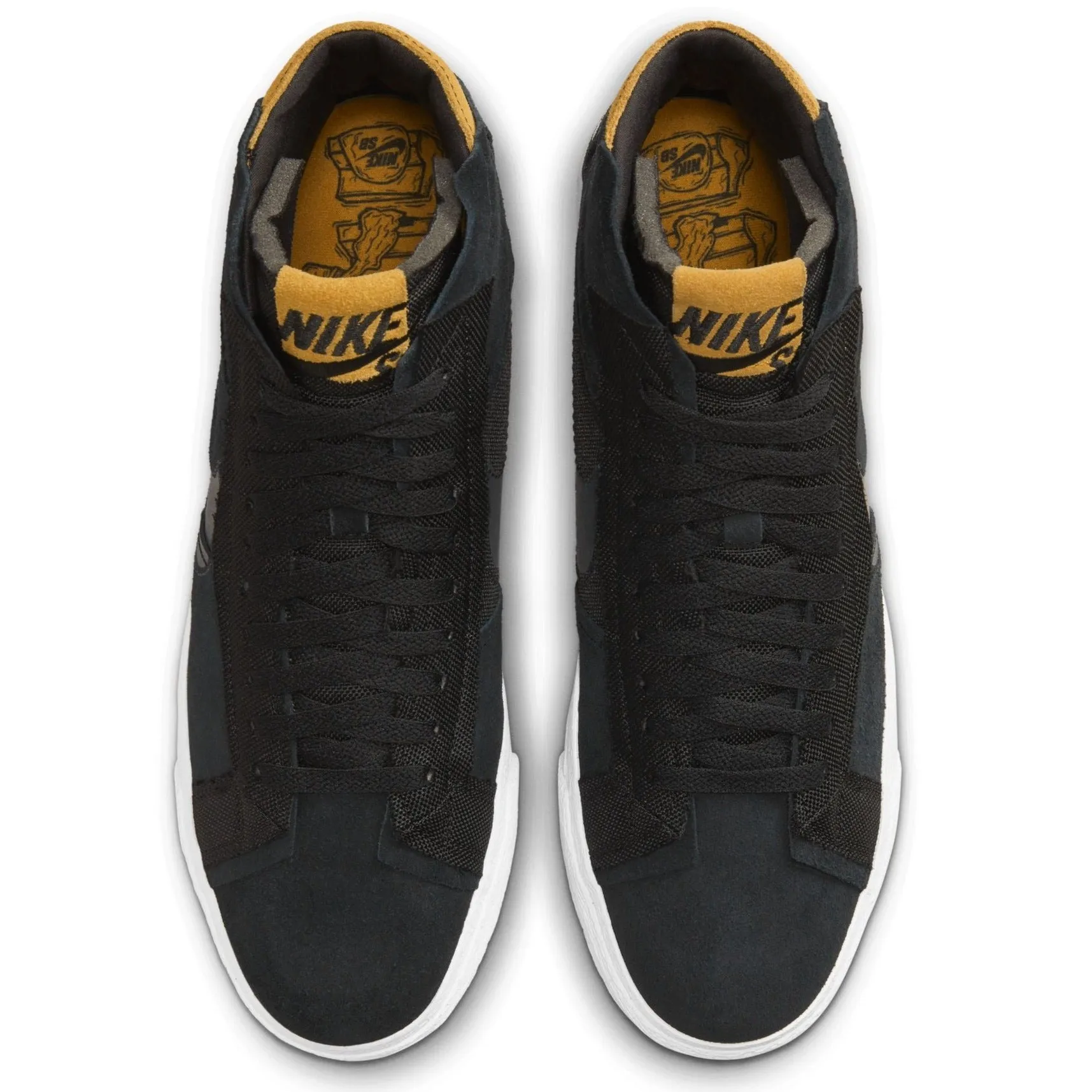 Nike SB Blazer Mid Premium Plus Skateboard Shoe - Black/Anthracite-Black-White