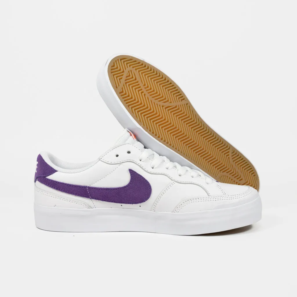 Nike SB - Pogo Plus Orange Label Shoes - White / Court Purple - White