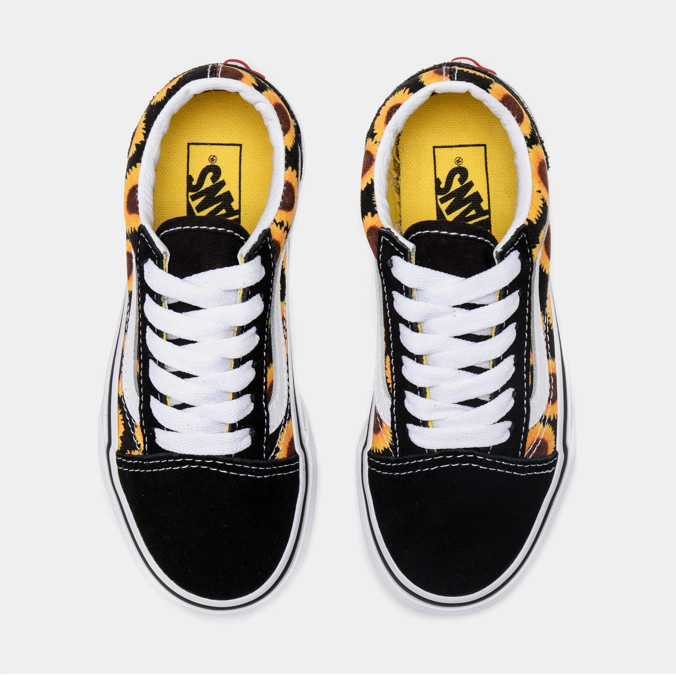 Old Skool Grade School Skate Shoes (Black/Yellow)