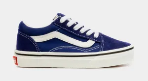 Old Skool Preschool Skate Shoes (Blue/White)