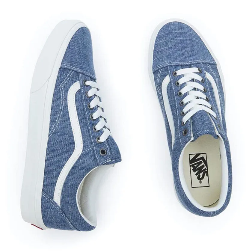 OLD SKOOL THREADED | DENIM BLEUE/WHITE