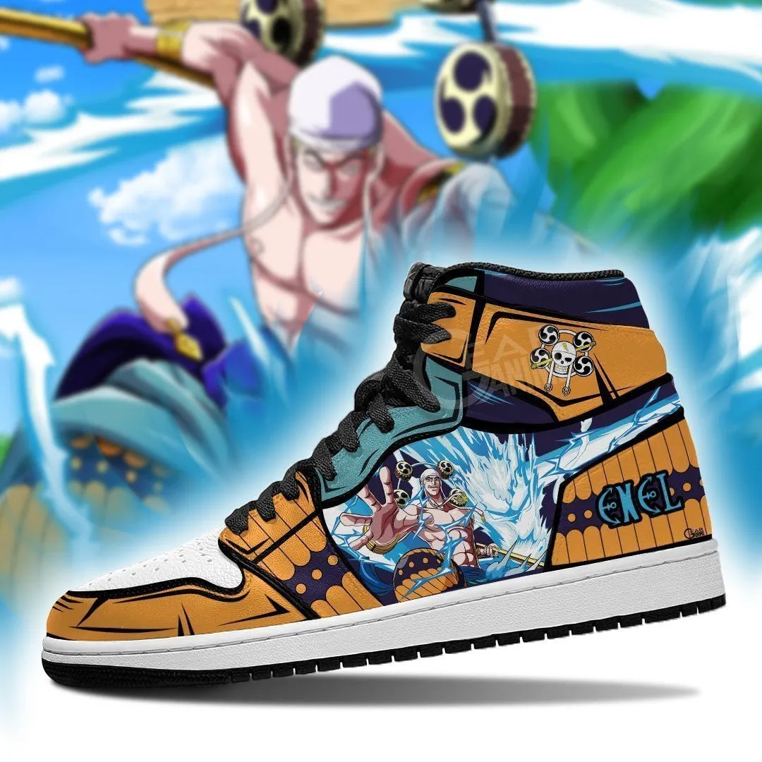 OP Enel Sneakers Goro Goro no Mi Custom Anime Shoes