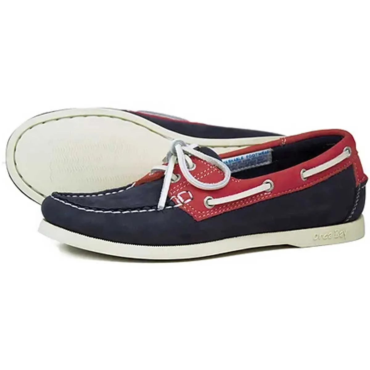 ORCA BAY Sandusky Leather Deck Shoes - Men's - Indigo / Berry