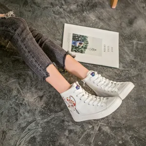 Owlkay Casual Retro High Top Shoes