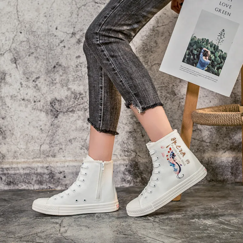 Owlkay Casual Retro High Top Shoes