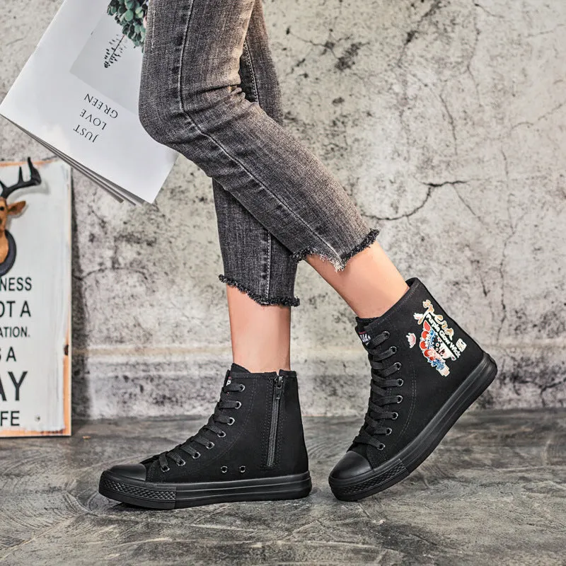 Owlkay Casual Retro High Top Shoes