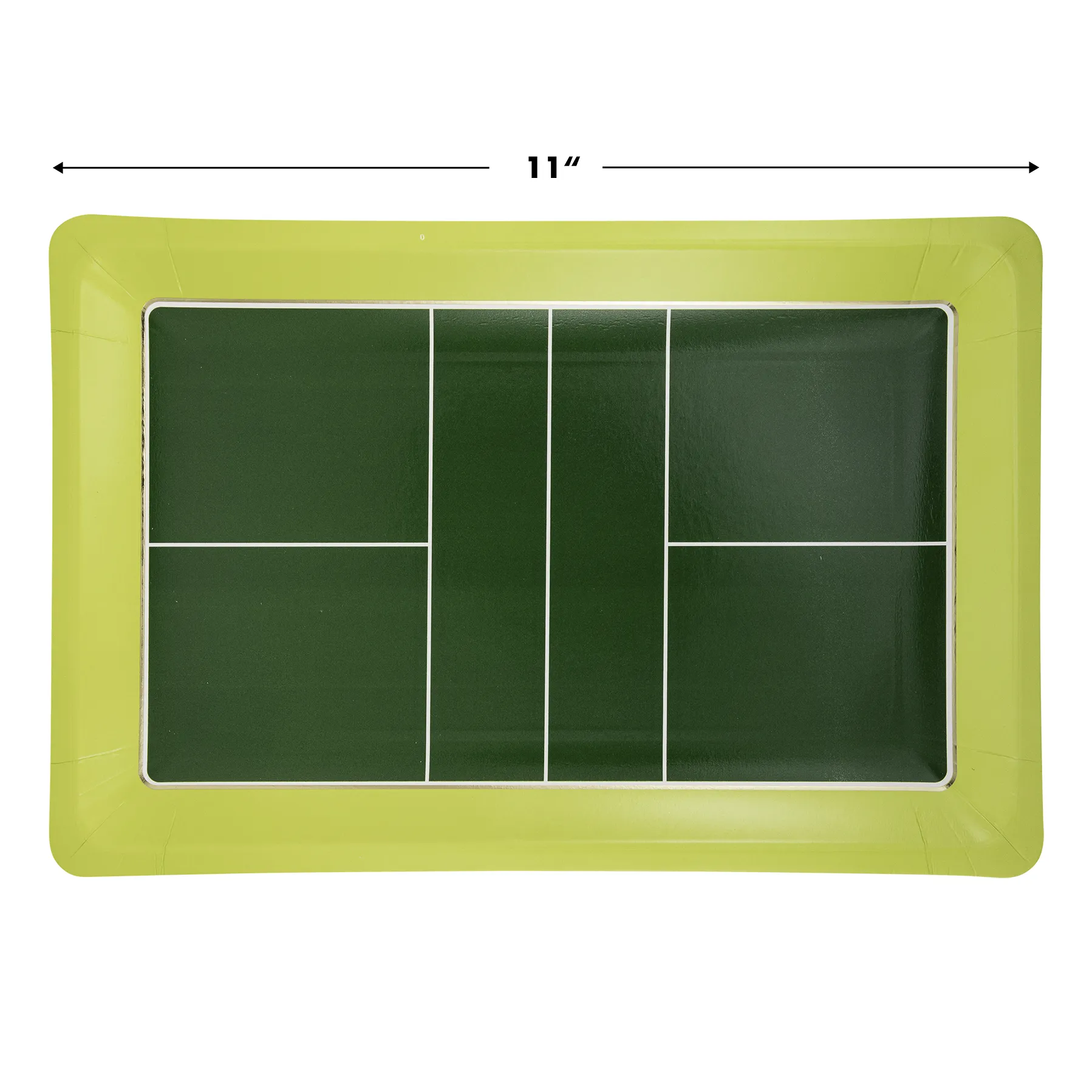 PCK1040 - Pickleball Court Shaped Paper Plate