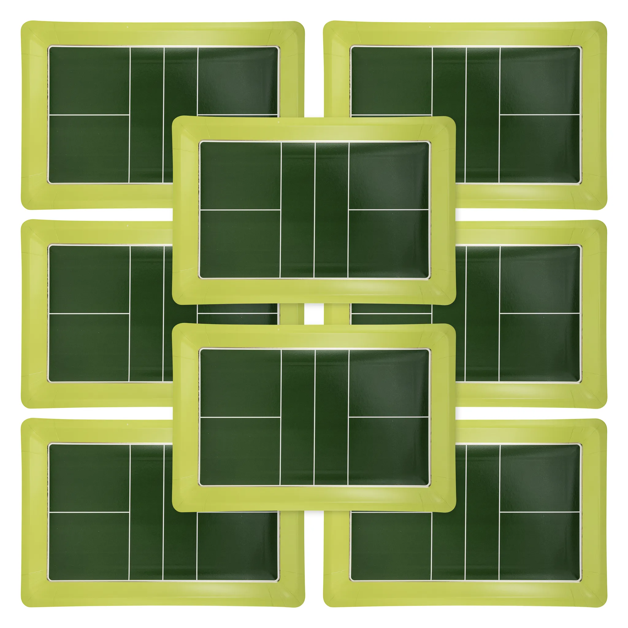 PCK1040 - Pickleball Court Shaped Paper Plate