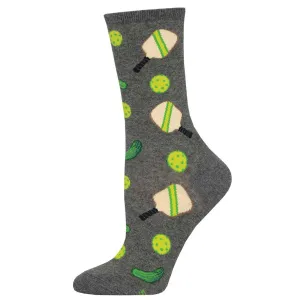 Pickleball (Grey) Women's Crew Sock