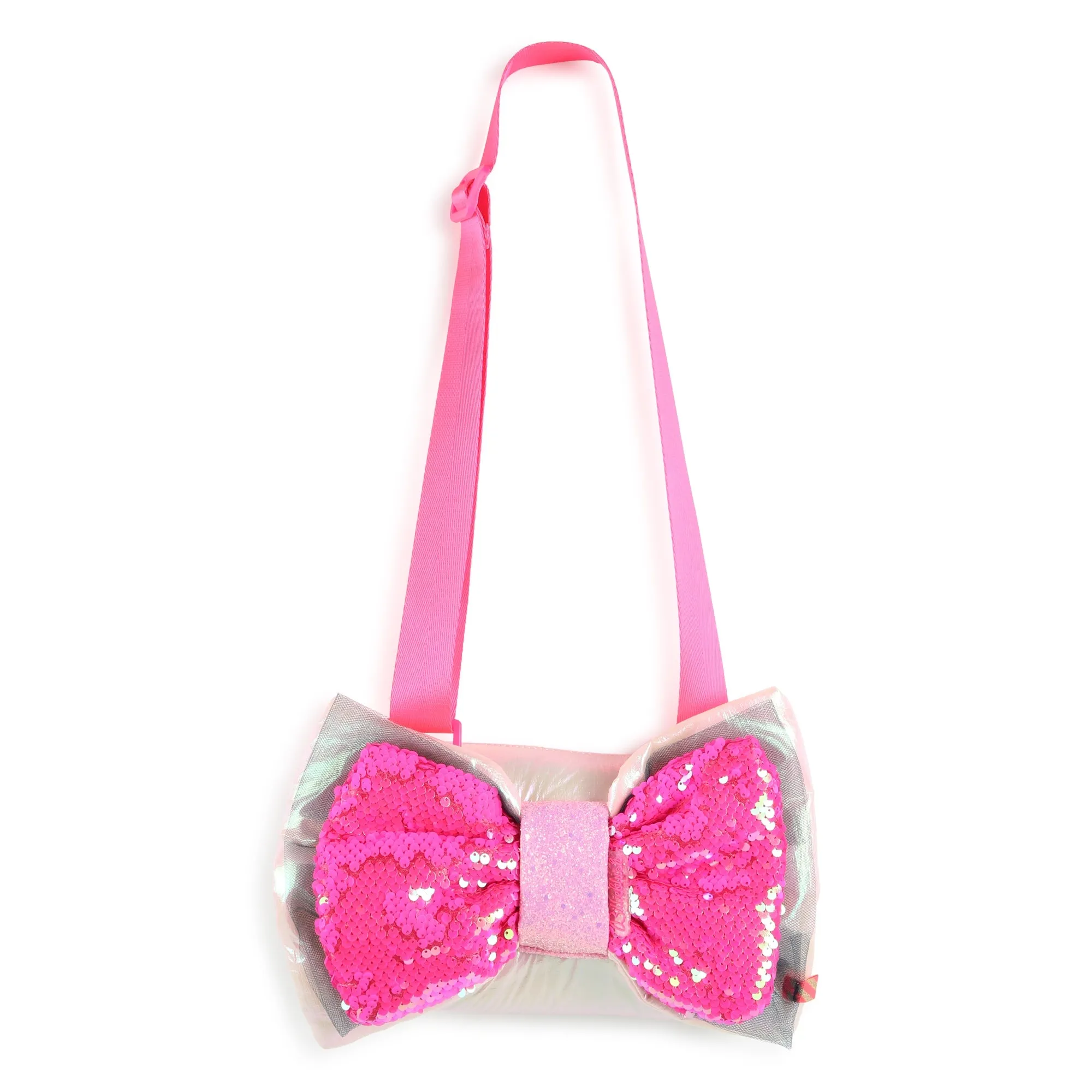 Pink Bow Tie Sequin Handbag