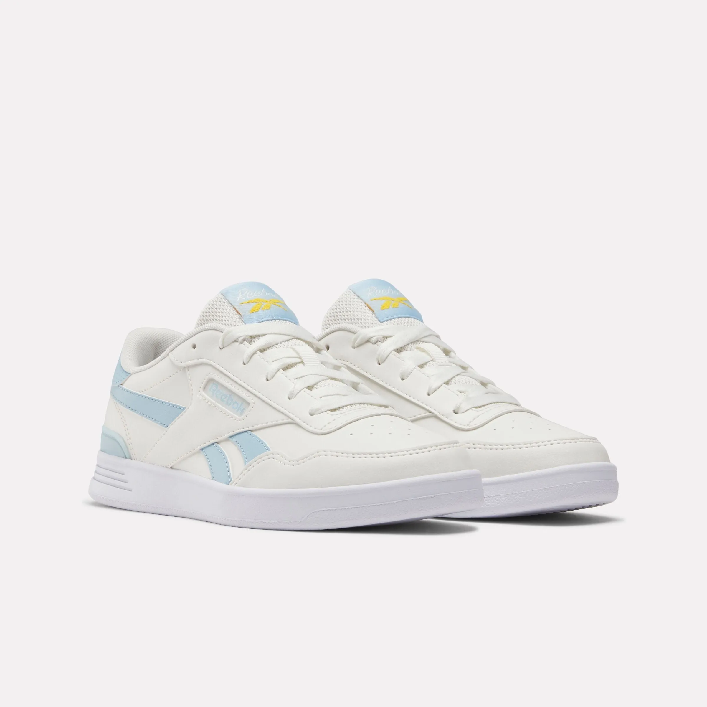 Reebok Court Advance Clip Shoes Chalk/Softblue/Fiercegold