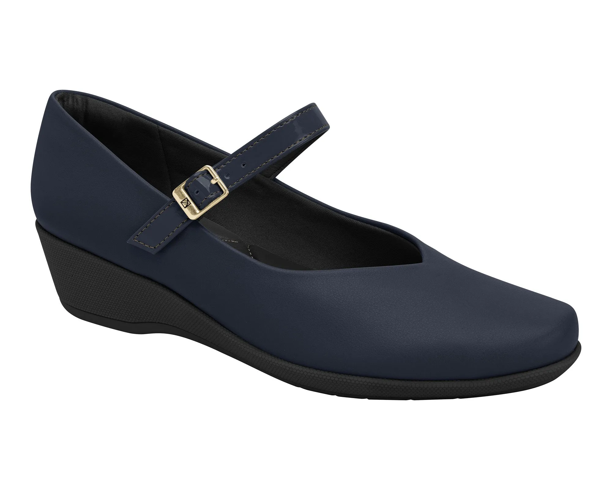 Ref: 143216-003 Piccadilly Wedge Mary Jane Business Shoe in Navy