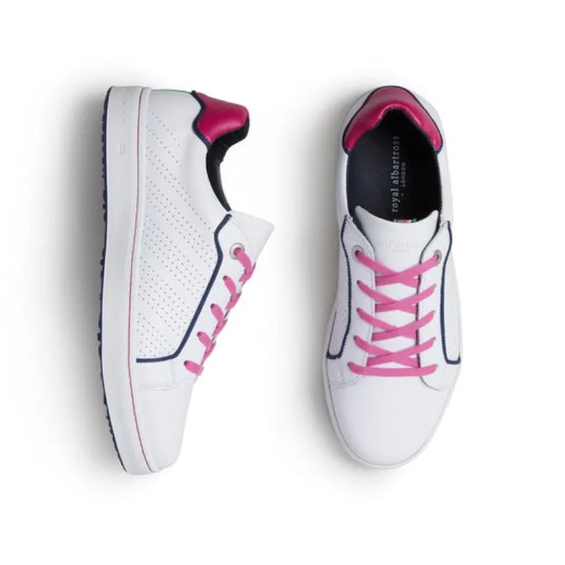 Royal Albartross Hampton Shoe - White/Fuchsia