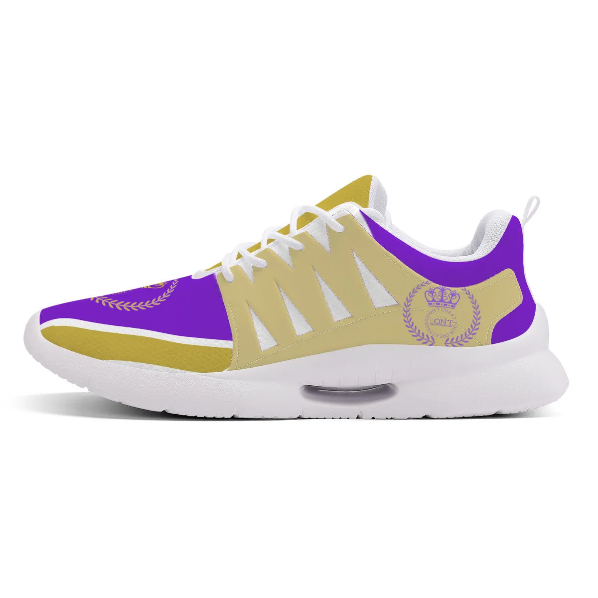 Royalty 24 Purple ,Gold Logo & Stripes Unisex New Training Runing Shoes