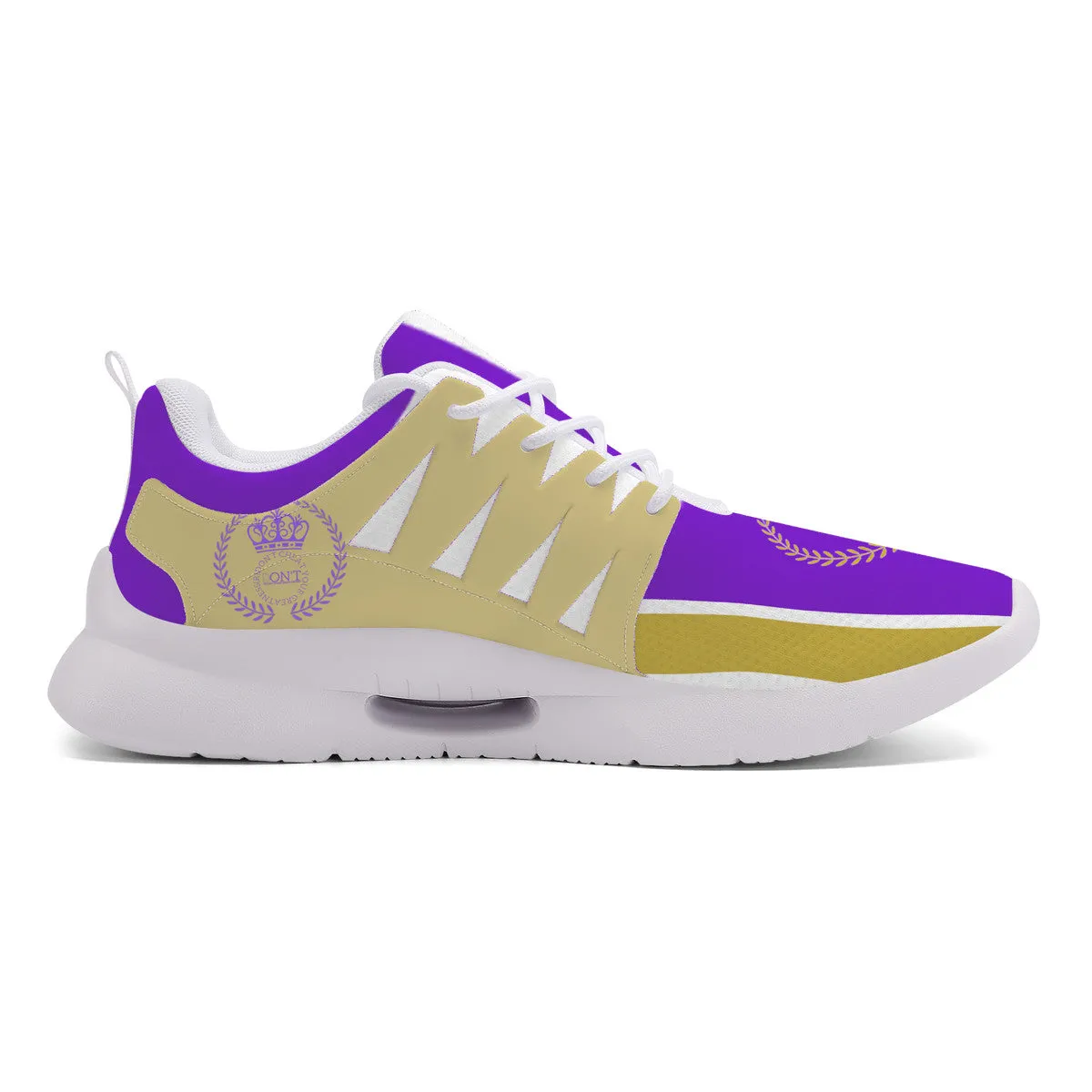 Royalty 24 Purple ,Gold Logo & Stripes Unisex New Training Runing Shoes