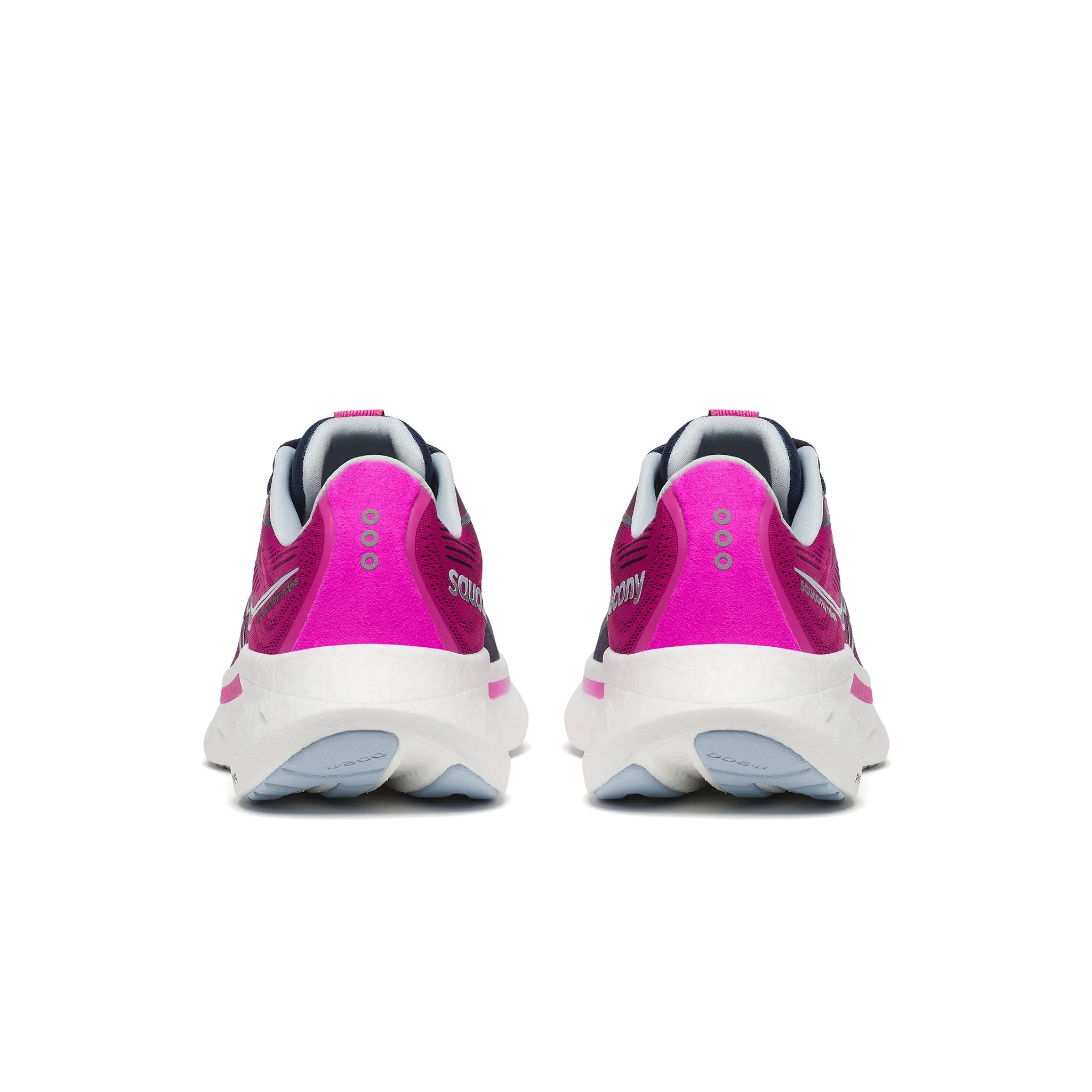 Saucony | Women's Ride 18 Running Shoes - Navy/Fuchsia