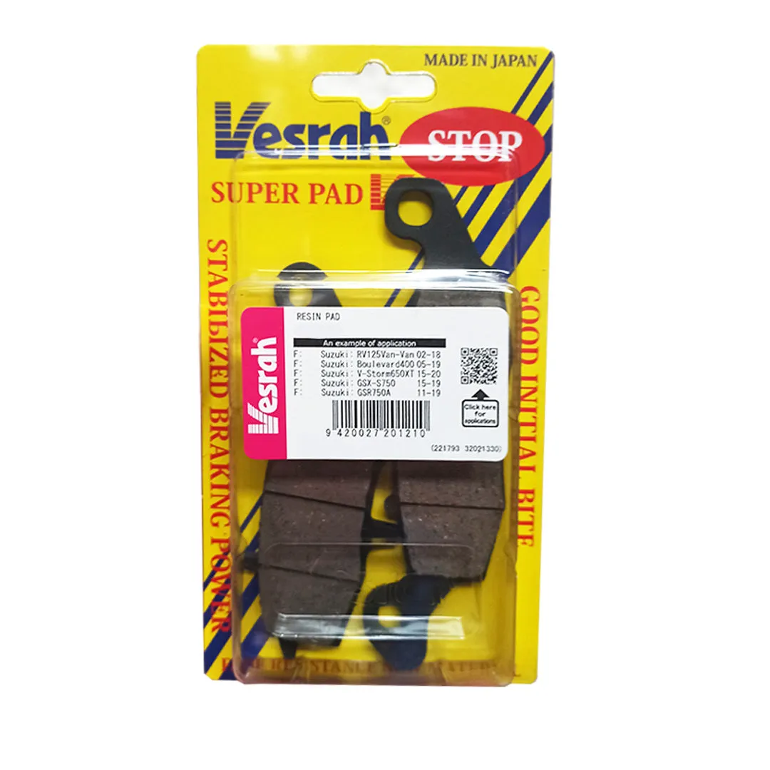 SD349 Ceramic Organic disc pads Vesrah. Alt: VD349JL AX35188