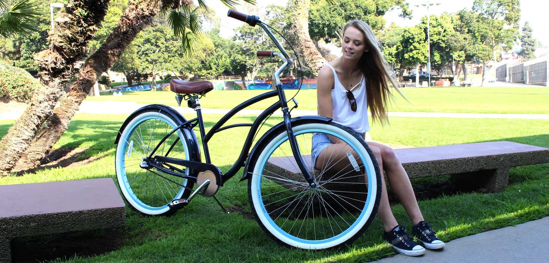 sixthreezero Teal Single Speed Women's Beach Cruiser Bike