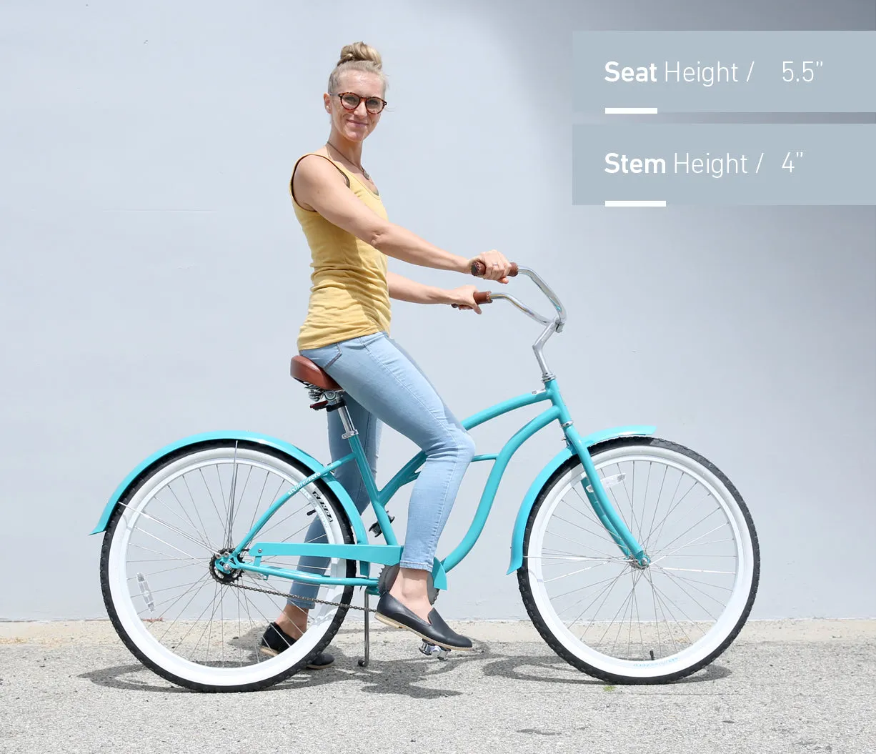 sixthreezero Teal Single Speed Women's Beach Cruiser Bike