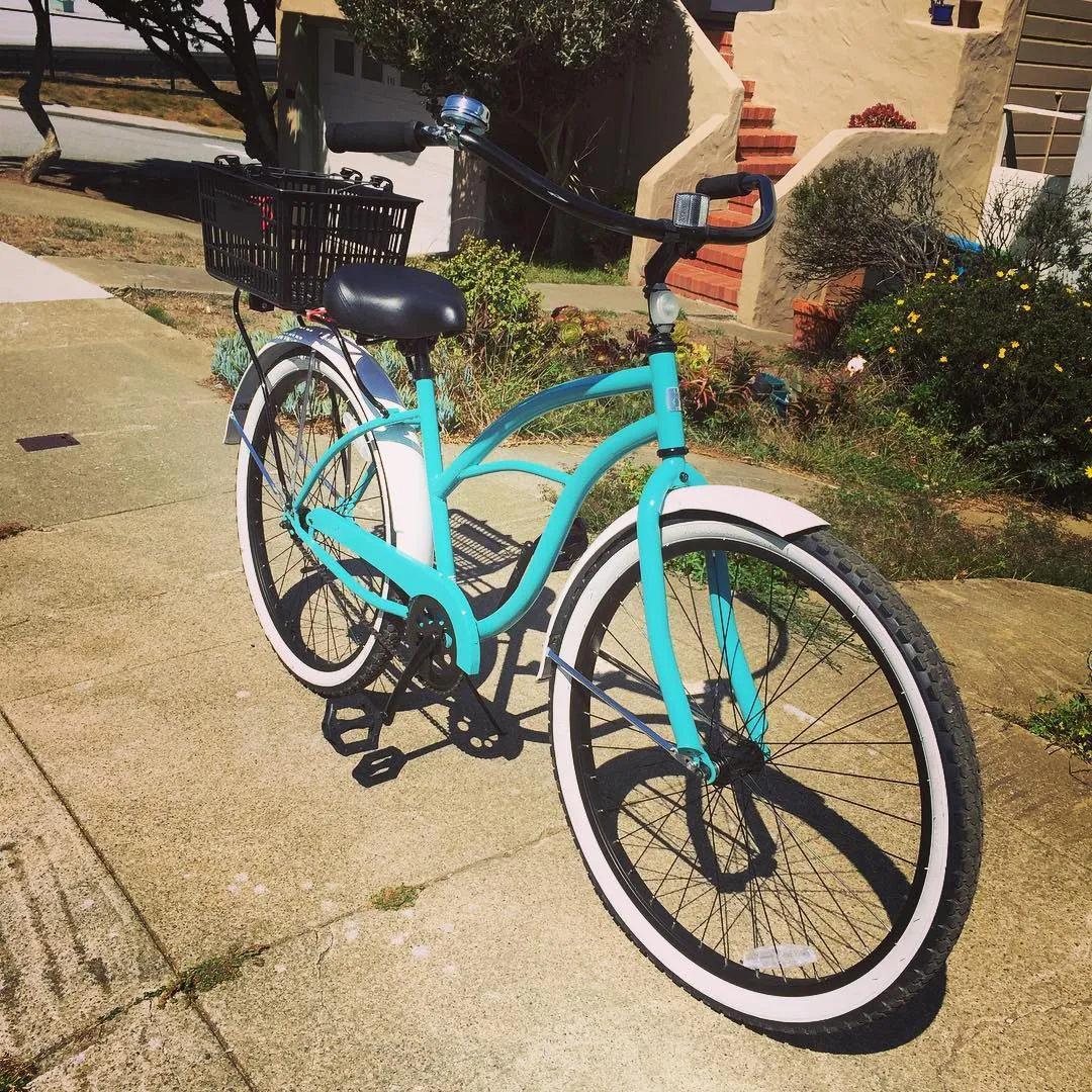 sixthreezero Teal Single Speed Women's Beach Cruiser Bike