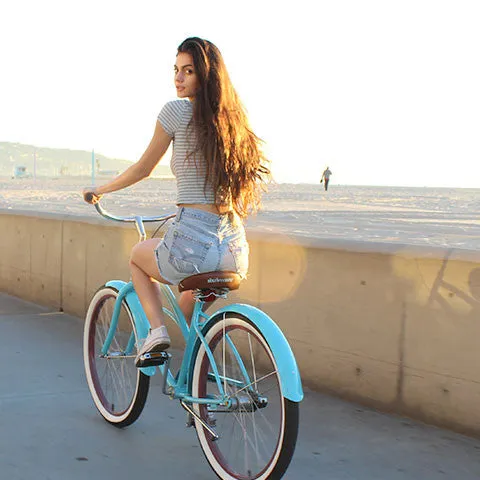 sixthreezero Teal Single Speed Women's Beach Cruiser Bike