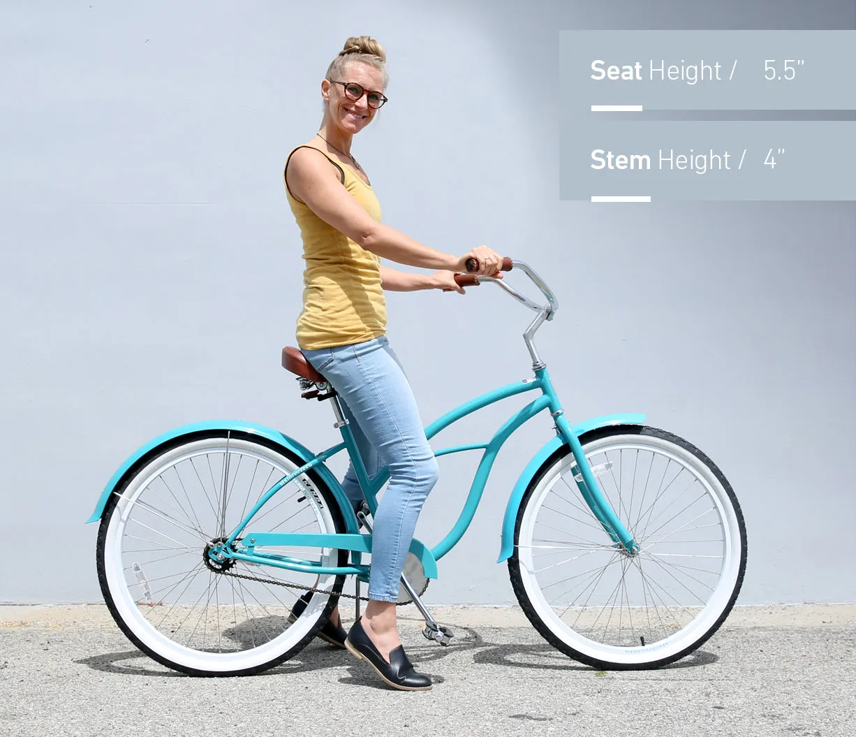 sixthreezero Teal Single Speed Women's Beach Cruiser Bike