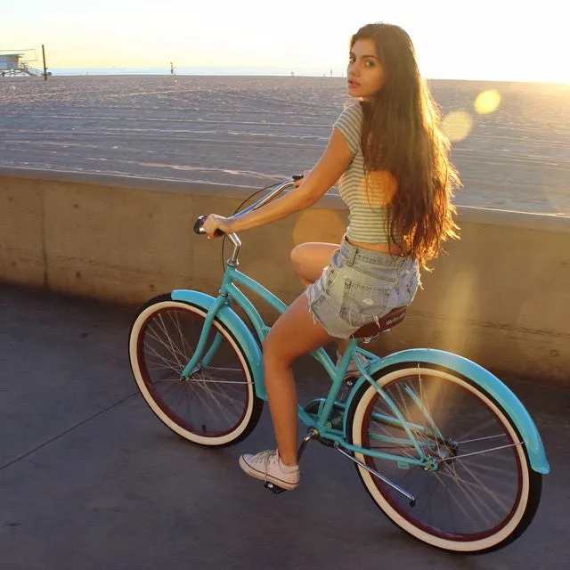 sixthreezero Teal Single Speed Women's Beach Cruiser Bike