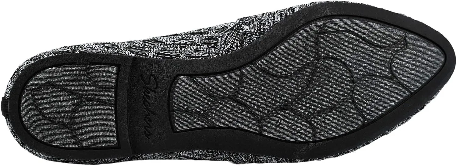 Skechers Women's Cleo Honeycomb Black Charcoal Flats 9.5 Pair of Shoes