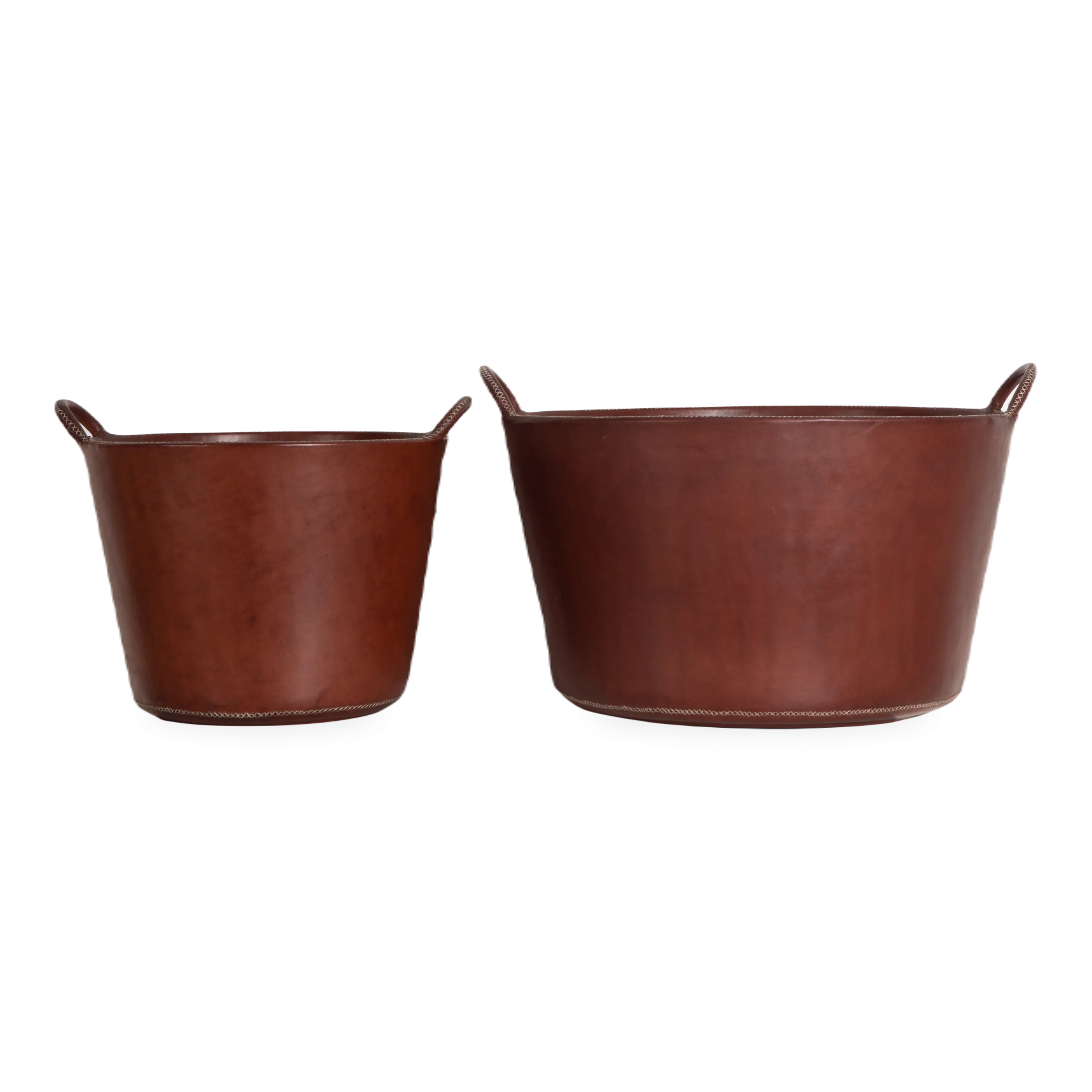 Solid Leather Basket