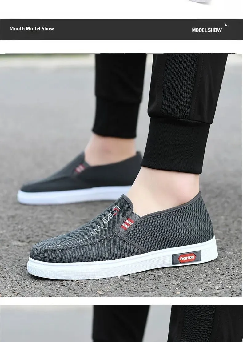 Spring Old Beijing Non-slip Casual Tendon Bottom Skate Shoes Breathable Canvas