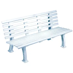 Tennis Court Bench 5 Feet White