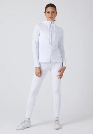 Tennis Hooded Jogger Tracksuit Top, white