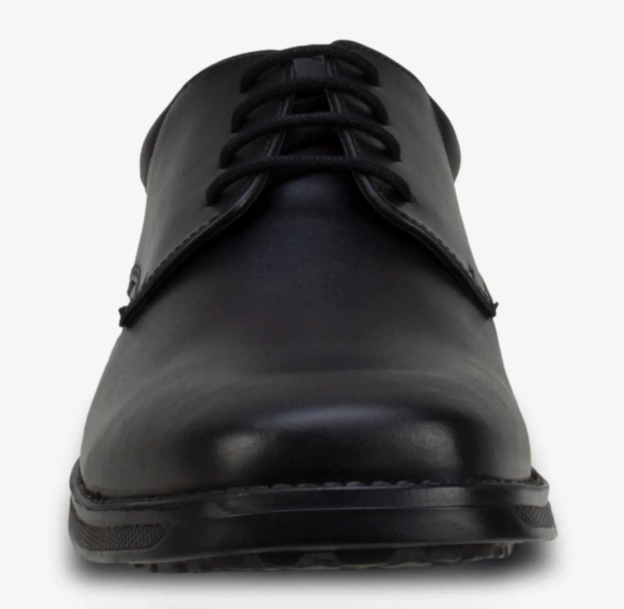 Term Clerk Tyson Black Lace Up School Shoes