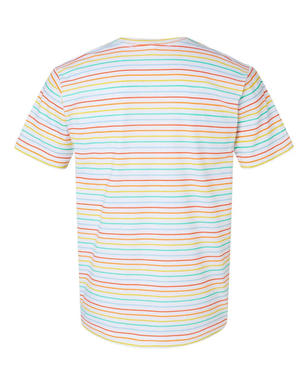 THE BOWERY ROCK N ROLL FIT TEE -  Multi Color Stripe Men's Knit T-Shirt By Robert James