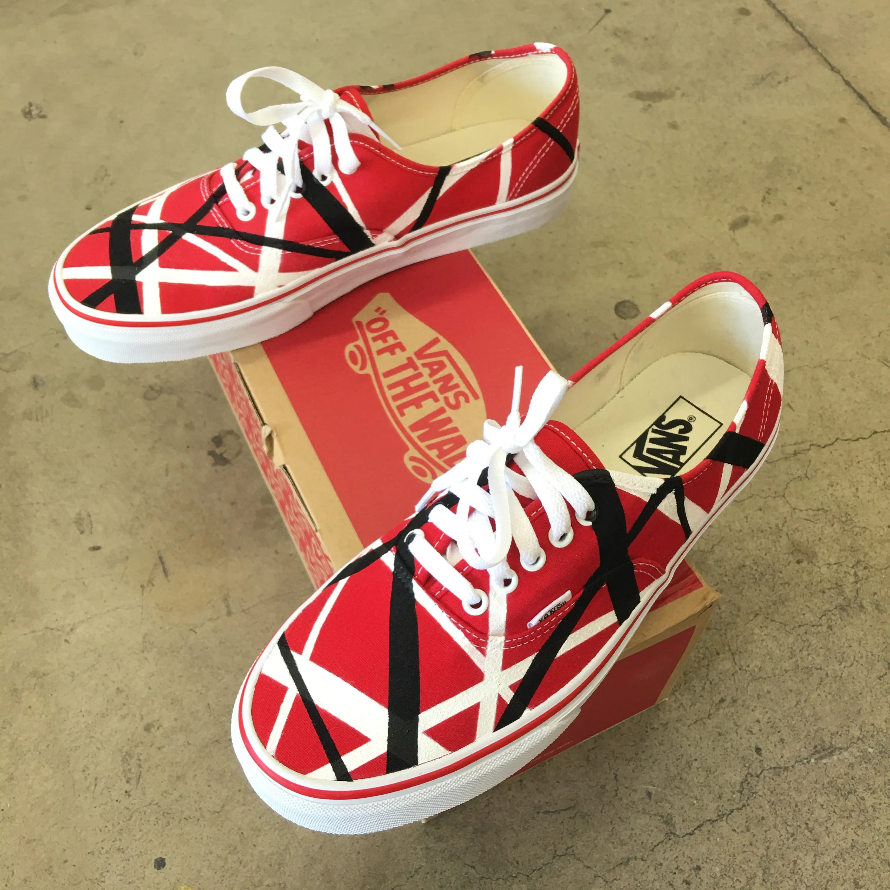 Van Halen Theme Vans Authentic Shoes