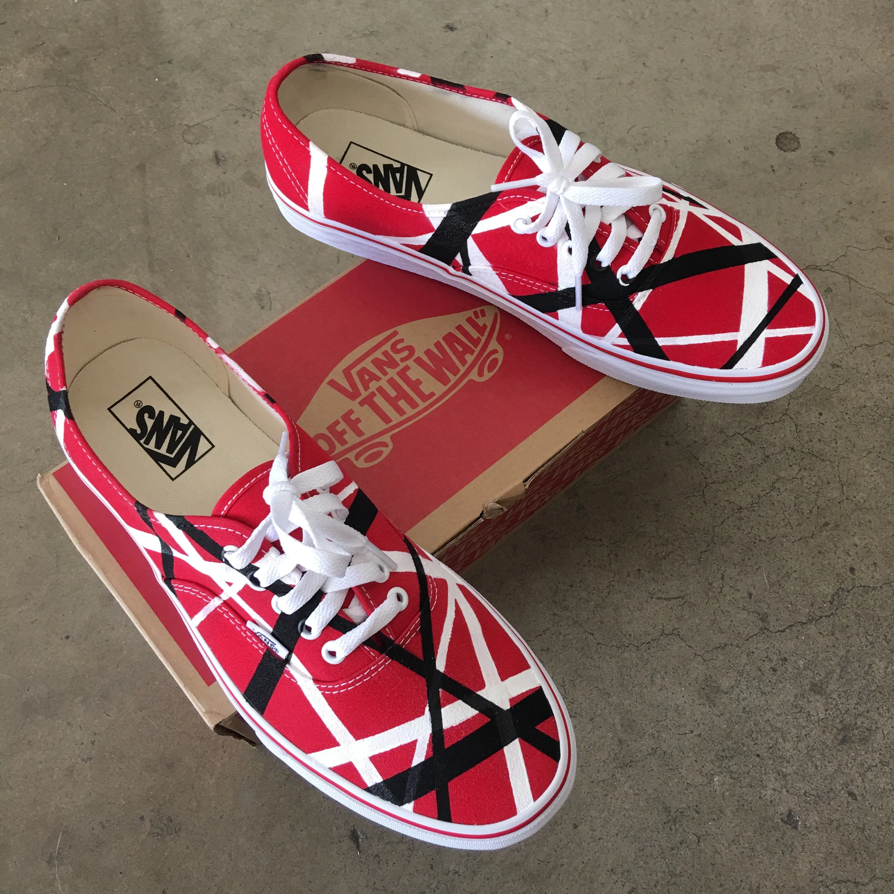 Van Halen Theme Vans Authentic Shoes