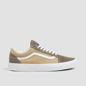 Vans Old Skool Shoes - Canvas/Suede Block Brown