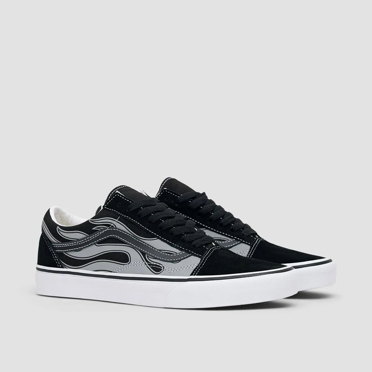 Vans Old Skool Shoes - Reflective Flame Black