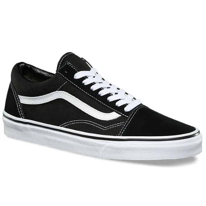 Vans Shoes Old Skool Black/White - Womens Mens Unisex Clearance