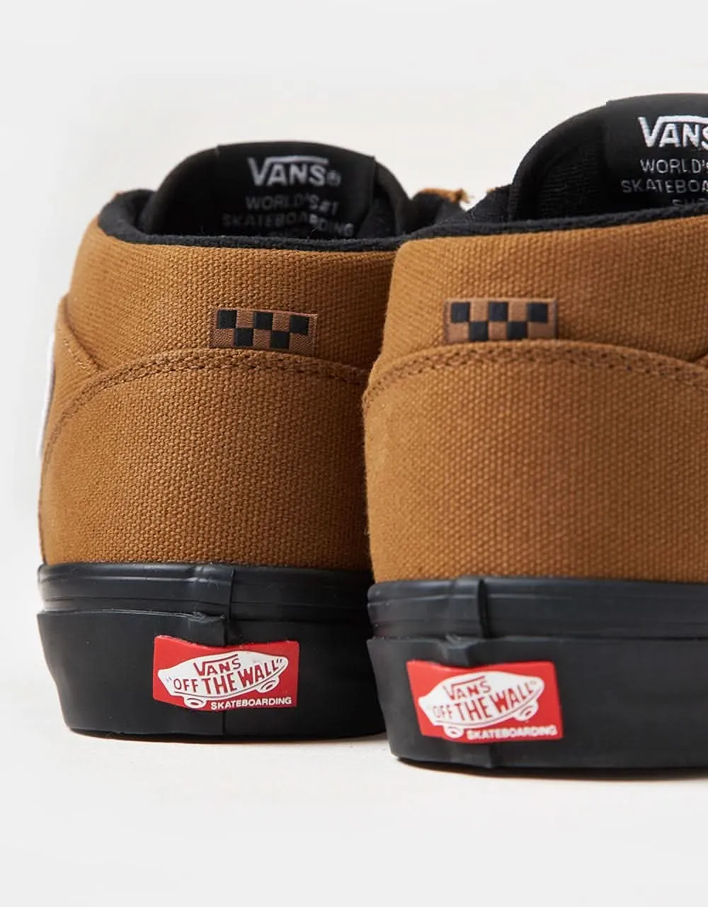 Vans Skate Half Cab R1 UK Exclusive Shoes - Duck Canvas Golden Brown/Black