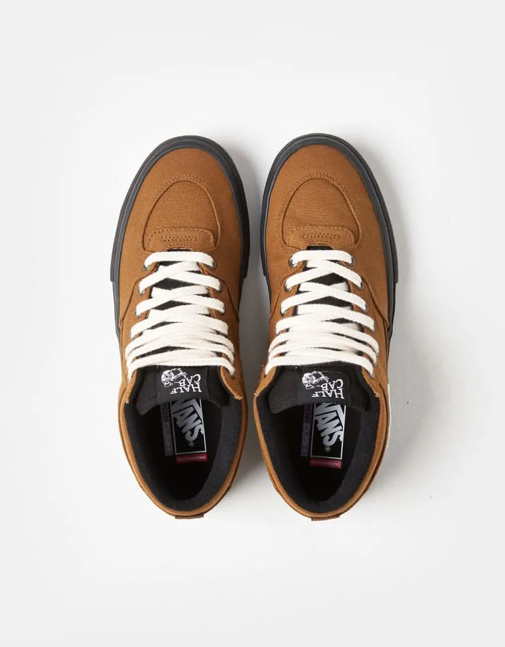 Vans Skate Half Cab R1 UK Exclusive Shoes - Duck Canvas Golden Brown/Black