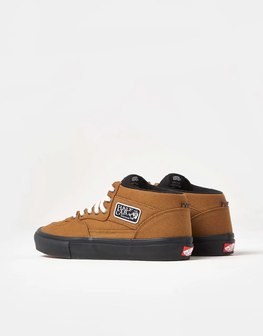 Vans Skate Half Cab R1 UK Exclusive Shoes - Duck Canvas Golden Brown/Black