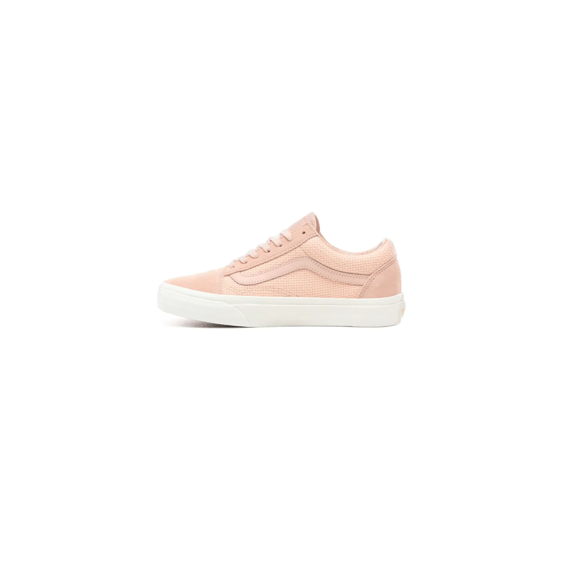 Vans Unisex Old Skool Woven Check Spanish Villa Shoes - Salmon / White