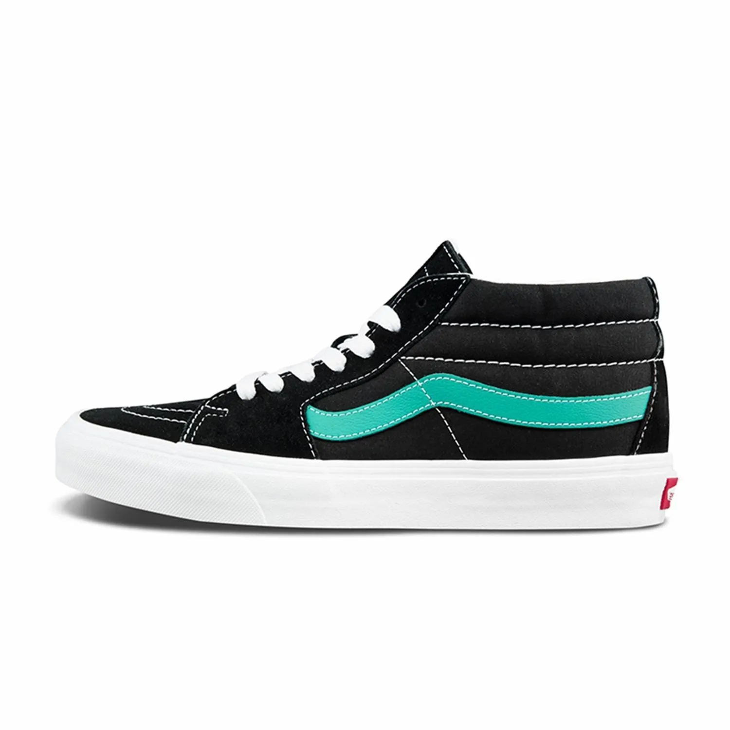 Vans Unisex Sk8 Mid Classic Sport Shoes - Black / Waterfall