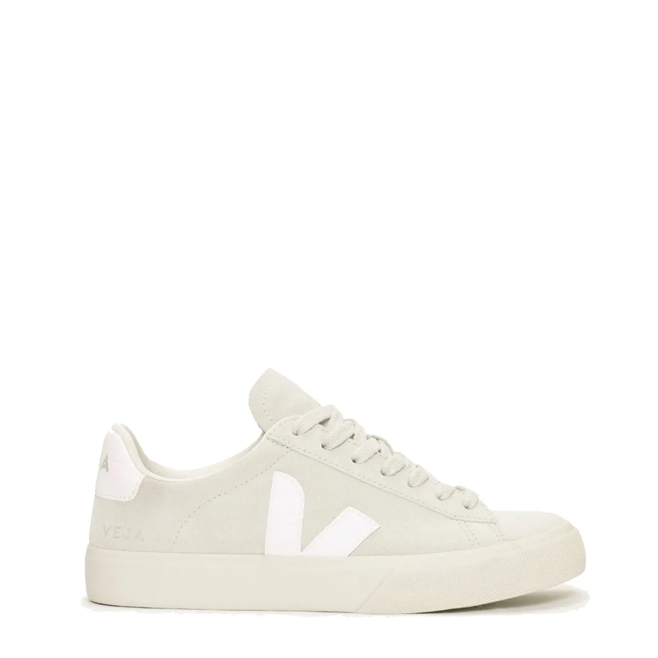 Veja Womens Campo Suede Trainer Natural White